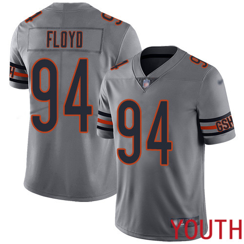 Chicago Bears Limited Silver Youth Leonard Floyd Jersey NFL Football #94 Inverted Legend